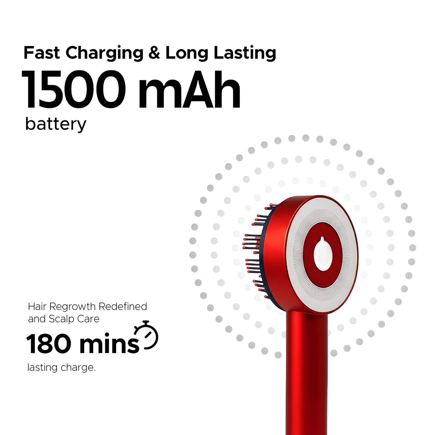 3-1 Healthy Red Light Therapy Scalp Massager